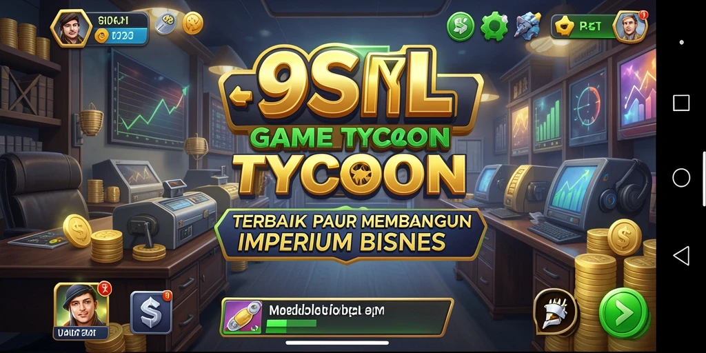 Screenshot <strong>9SL</strong> yang menampilkan gameplay seru membangun bisnis Tycoon.