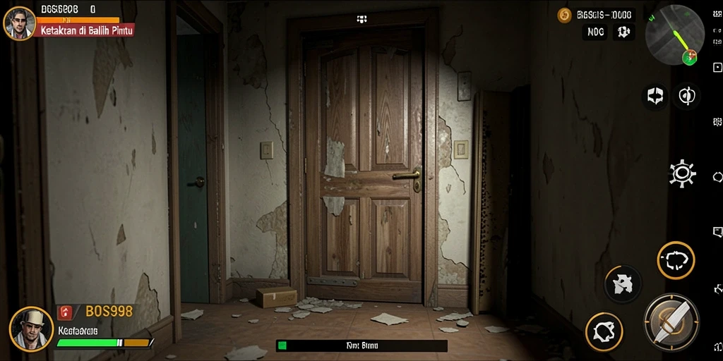Screenshot menunjukkan momen menegangkan dalam gameplay BOS898.