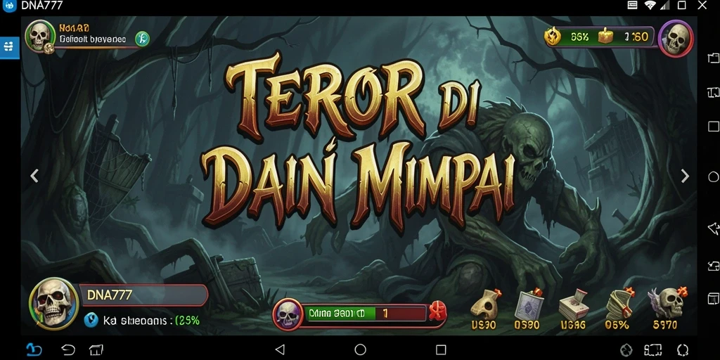 Gameplay DNA777 menampilkan suasana Horror yang mencekam dan mendebarkan.