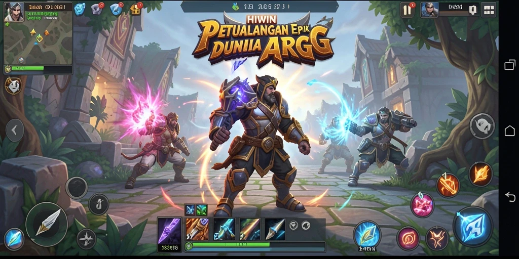 Tampilan gameplay <strong>HIWIN</strong> yang menakjubkan dengan aksi pertarungan yang intens.