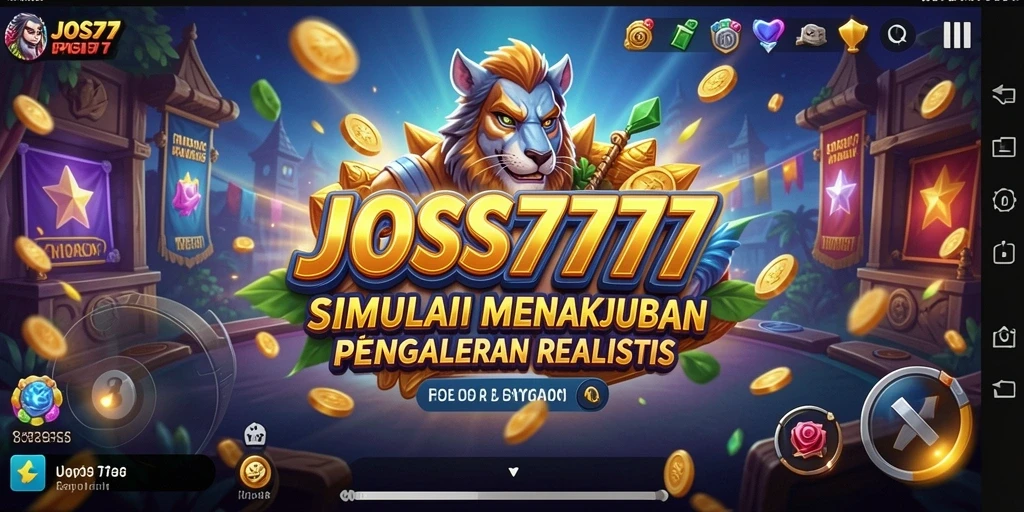Screenshot JOSS777 menampilkan gameplay simulasi yang realistis dan mendalam.