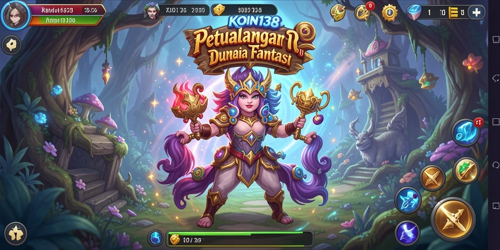 Screenshot dari KOIN138 memperlihatkan aksi seru dalam permainan petualangan.
