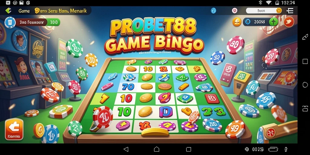 Deskripsi gameplay Bingo di PROBET88 dengan tampilan yang menarik.