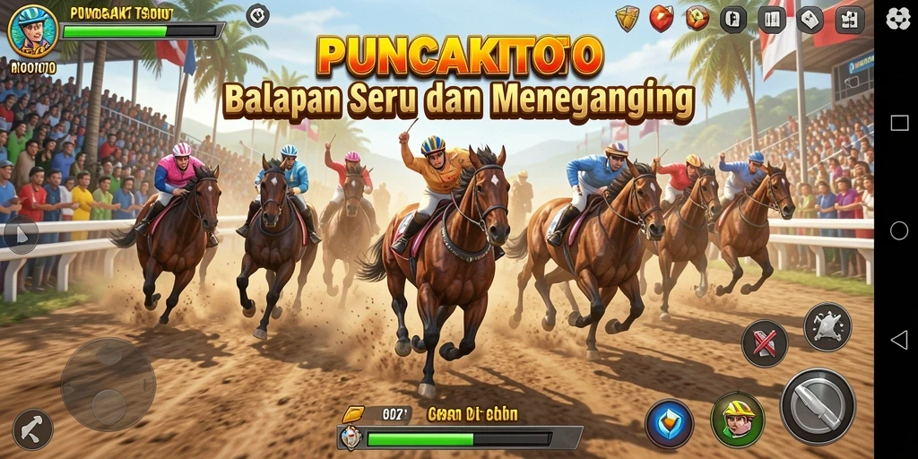 Gameplay balapan yang mendebarkan di PUNCAKTOTO.